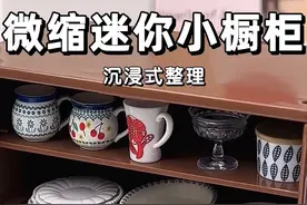 🍶沉浸式收纳｜迷你厨房小橱柜🍽️ #沉浸式 #食玩 #微缩场景 #过家家玩具 #大人也要玩玩具视频封面