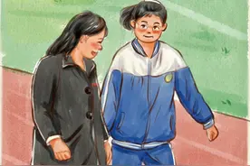 运动会开幕式上，老师心疼因残疾走路不便的女孩，让他走在最前面，老师：每一个孩子都是一样的，他有参加运动会的权利，真的狠狠感动了#艺术在抖音 #画一个故事 #故事手绘画 #恩师 #dou上热门 @DOU+小助手 @抖音艺术视频封面