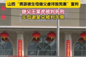 4月28日，山西临猗“男孩被生母继父虐待致死案”宣判：继父王某虎被判死刑 ，生母谢某朵被判无期。视频封面