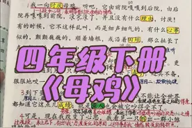 #四年级下册语文   四年级下册《母鸡》视频封面