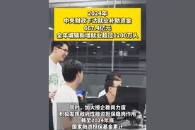 2024年，中央财政下达就业补助资金667.4亿元，带动全国就业服务能力整体提升，全年城镇新增就业超过1200万人。#就业视频封面