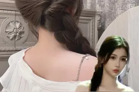 春天一定要学的虞书欣同款侧马尾🍃修饰扁头！纹路好看！ #虞书欣 #侧编发 #春游发型 #超适合出去玩拍照的发型 #简单好看发型