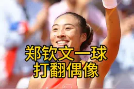 郑钦文和偶像德约科维奇最搞笑的一球#郑钦文 #德约科维奇#网球视频封面