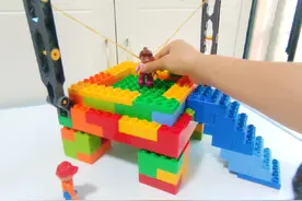 #乐高搭建 #大颗粒 #大颗粒积木教程 2-6岁乐高启蒙 蹦蹦床