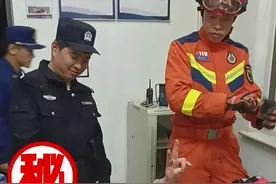 一家人常走动系列之手铐失灵110求助119，嫌疑人：回去之后 我全招（曲阜大队 李震）#消防员视频封面