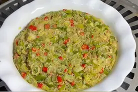 辣椒鸡蛋焖子……时间长短根据容器的薄厚……可以加一点儿十三香#美食 #跟着抖音学做菜