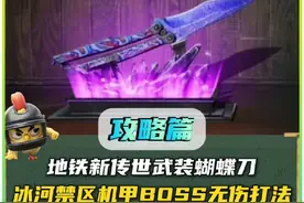 地铁新传世武装蝴蝶刀，冰河禁区顶级BOSS托雷斯怀特无伤打法攻略