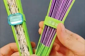 超简单的一分钟折纸教程，做一把古风扇子#手工教程 #折纸教程 #折扇子视频封面