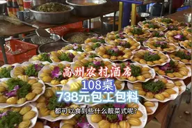 广东高州农村酒席，738元15道菜，这样的菜式出品太丰盛了！