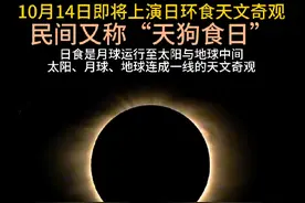 10月14日将上演日环食天文奇观，将会从太平洋东北部开始，途经美国、墨西哥、伯利兹、洪都拉斯等地区#日环食 #天文奇观