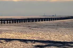 杭州湾跨海大桥，“海天一洲”外观整体造型（大鹏擎珠）寓意着前湾新区，发展能如大鹏展翅，越飞越高，波澜壮阔，建设之美，俯视着大桥气势恢宏。#旅行推荐官 #旅行 #跨海大桥 #超级工程视频封面