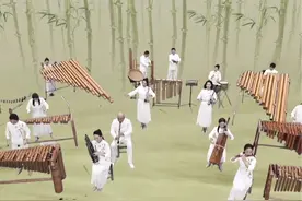#诗画中国 竹笛、竹板琴、竹二胡……原来竹子能制作出这么多种乐器！中国东方演艺集团竹乐团用17种竹乐器为我们带来了一首竹乐曲，带大家感受湘江风雨中的傲然竹韵。视频封面