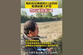 11月17日，陕西西安，#残疾村民种植药材被人铲毁 警方通报：指数铲毁药材的涉事村民已被采取强制措施。视频封面