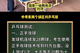 #左芳说教育#中考体测 #乒乓球视频封面