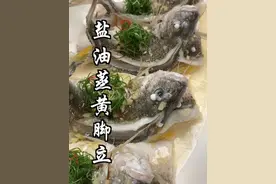 今日教大家做个体现顺德菜精髓的菜“盐油蒸黄脚立”，这种鱼好多人都讲好吃性价又高的鱼，正！#顺德美食 #美食分享 #蒸鱼家常做法