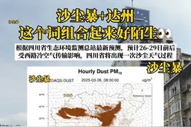 达州+沙尘暴=达州有沙尘暴？这是怎么怎么陌生的词，26-29日前后“沙尘”来了！#四川达州#沙尘暴#本地 #污染天气视频封面