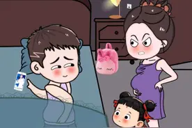 粗心爸爸接错孩子了，这事闹的... #夫妻日常 #语出惊人的熊孩子 #万万没想到#原创动画视频封面