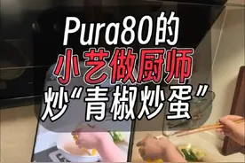 pura80的小艺当大厨，我做助理，炒的菜怎么样？ #pura80 #小艺 #小艺小艺