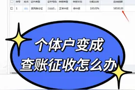个体户天塌了，突然通知核定改查账