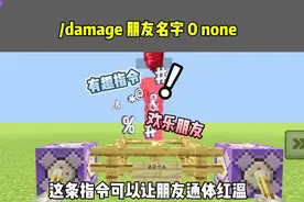 分享我的世界有趣“友尽”指令：红温炼狱朋友【小皮果吖】