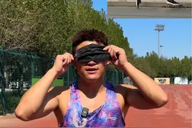 蒙眼睛跑100米 挑战吉尼斯纪录 #短跑 #田径 #吉尼斯世界纪录 #体育生 #田径沧州一哥视频封面