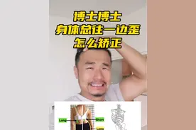 身体总往一边儿歪斜，怎么矫正？#体态矫正 #胸廓倾斜 #体态调整视频封面