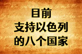 目前支持以色列的八个国家！