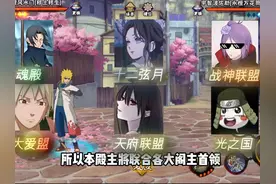 给火影手游玩家们整个大的 6个势力各派出5位成员参加视频封面