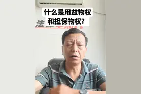 什么叫用益物权？什么叫担保物权？民法中的两个重要概念。#刘法头在行动#民法典