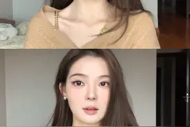 方圆脸淡颜系 温香软玉感的贵气妆面#方圆脸妆容 #妆教