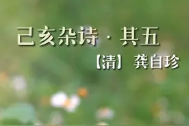 己亥杂诗【清】龚自珍#中华好诗词 #古诗词的魅力 #国学文化视频封面