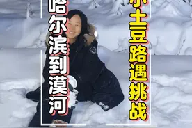 自驾哈尔滨到漠河第二天，追逐极光之旅，路遇大雪高速封路视频封面