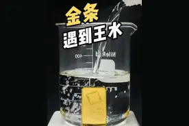 把100克金条放入王水中会发生什么 #科普 #化学 #科学实验 #黄金 #王水视频封面