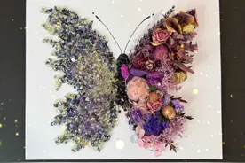 “把时间用在自己热爱的事情上就没有烦恼了”|水晶干花蝴蝶教程#手工礼物 #手工diy #蝴蝶 #干花 #每一帧都是热爱视频封面