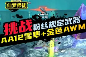 挑战地铁逃生迷雾荒岛中用AA12雪隼+金色AWM赚取五百万#和平精英