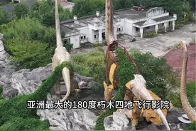 国内最大的废弃游乐园，江西九江大千世界梦幻乐园，占地1100亩，总投资50亿，开业不到四年就废弃至今，里面被遗弃的设备和车辆随处可见，到处杂草丛生，变成了一座空城，实在是太可惜了#九江大千世界梦幻乐园#旅行 #航拍#内容启发搜索视频封面