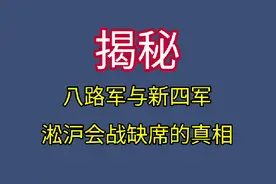 揭秘：八路军与新四军缺席淞沪会战的真相#八路军#新四军视频封面
