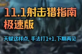 11.1射击猎指南【极速版】 #魔兽世界 #魔兽世界新手攻略视频封面