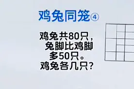 #我要上热门 鸡兔同笼，表格法#数学思维 #解题技巧