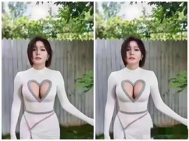 秦岚这身“心跳战衣”太绝了 白裙心形挖空设计 好身材藏都藏不住