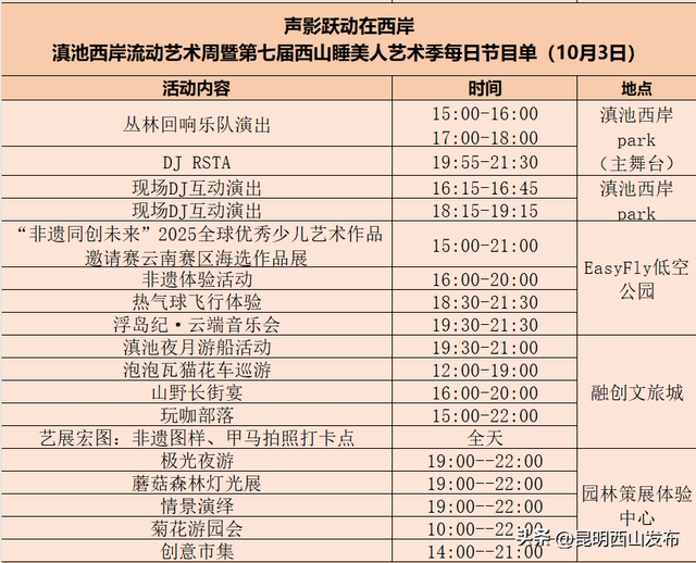免票！第七届西山睡美人文化艺术季最全攻略重磅来袭，一文带你玩转国庆（附活动日程表）