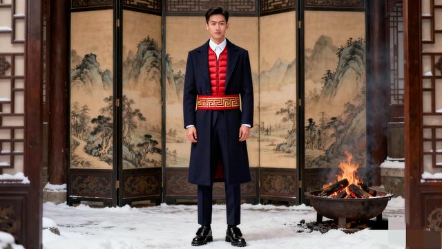 冬季中式婚礼穿搭指南：新人暖而不臃肿，喜庆又显贵气