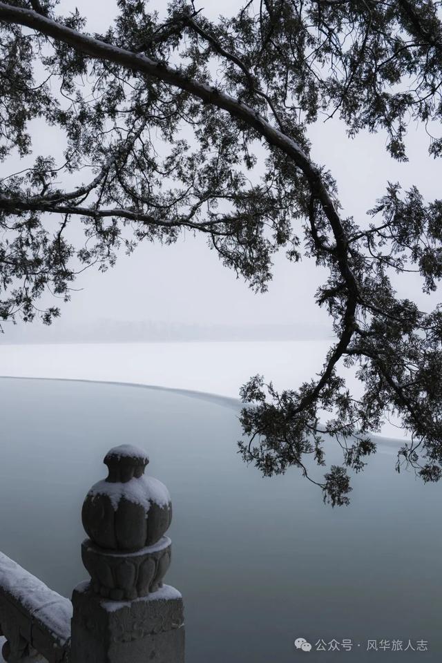 北京初雪，雪中颐和园太有意境了