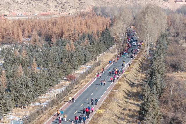 祁连山下燃激情——2025年“双11”全国持杖行走联动日（张掖肃南站）活动成功举办