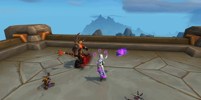 术士玩家获得恶魔卫士武器幻化泰沙拉克与寂灭者之镰最后的...