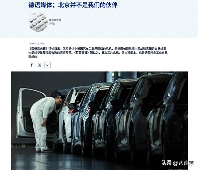 欧洲车企排队签字，德国：我们把中国想太好，荷兰接管安世没有错