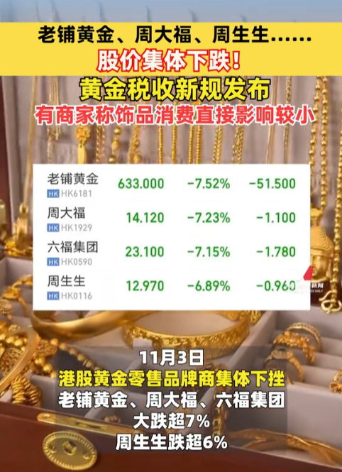 黄金开始征税！金价彻底爆了，政策生效，部分商家火速下架金条