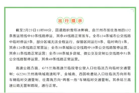受降雪影响，兰州市发往各地客运班线中83条线路停运图片