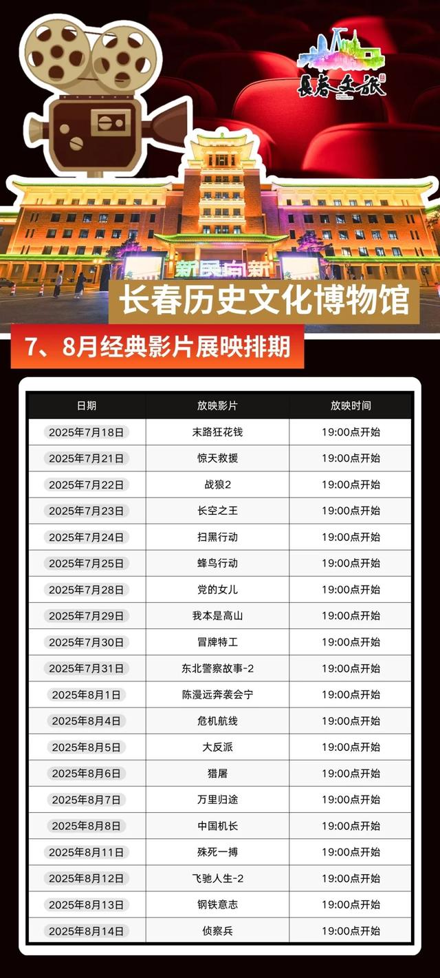 记好时间！长春新民大街周末连演2晚，到场即看