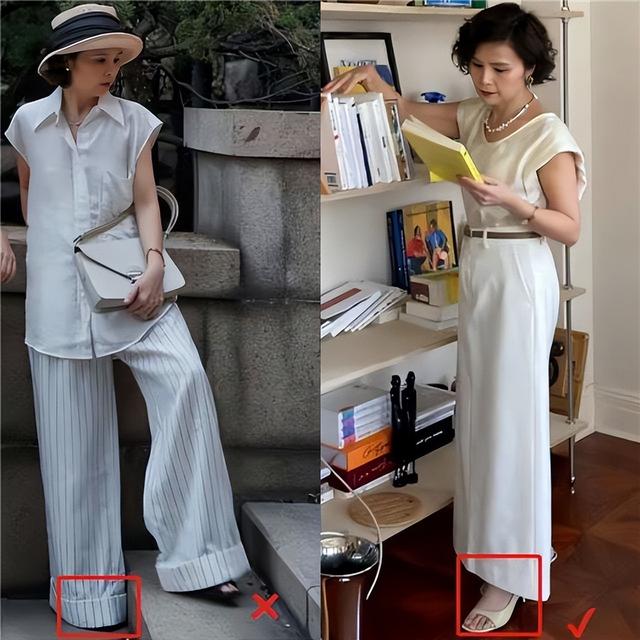 建议下半身胖的女人，尽量不要穿阔腿裤和无痕裤，换成这些更显瘦